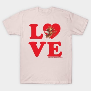 LOVE Cupid Dachshund T-Shirt